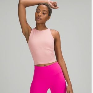 Lululemon Key to Balance yoga tank top, size 2 Pink Puff